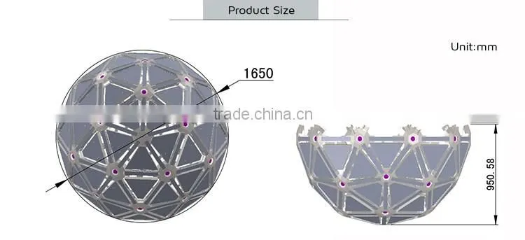 2016 new high quality led magic ball lighting for color changing led ball