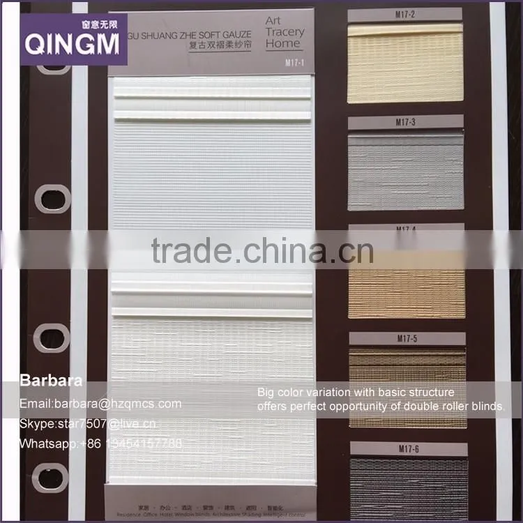 Zebra roller blind for window coverings