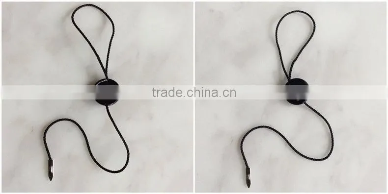 Metal string tag plastic tag
