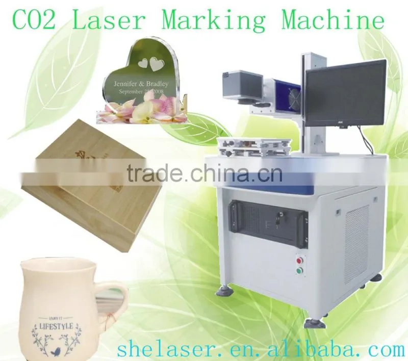 Plastic/glass laser engraving machine for glass price/laser engraver machine for glass cup made in China