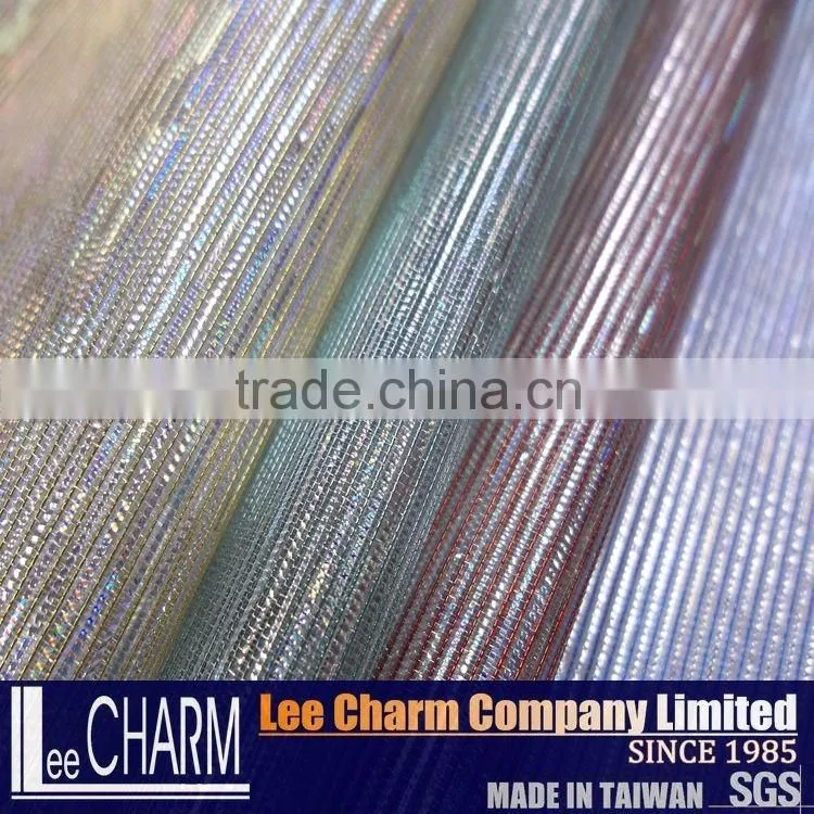 Baby Pink Laser Metallic Nylon Tulle Fabric