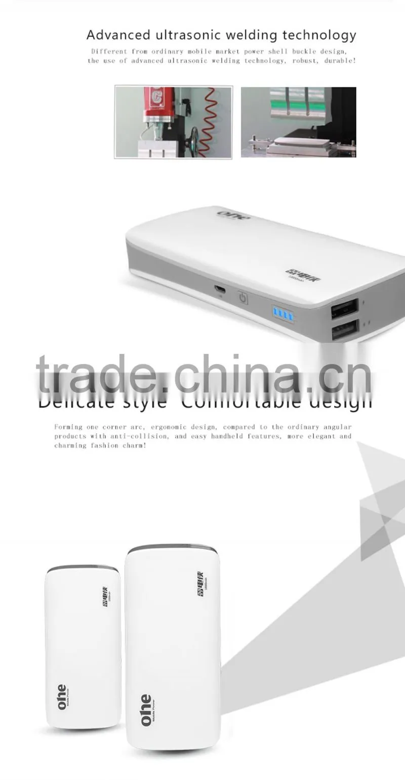 Universal 10000mah Backup External Battery Usb Power Bank Charger for Cell Phone 4s 5s
