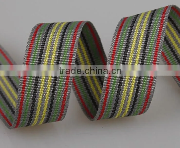 Nylon Webbing Stocking, Polyester Webbing, polyester plain mixed color pattern webbing