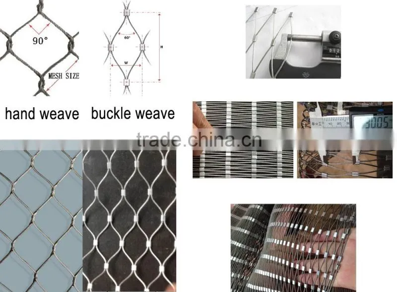 Stainless steel woven type fencing mesh
