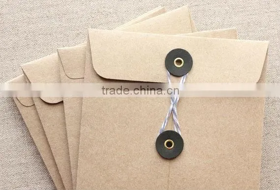 Button string envelope