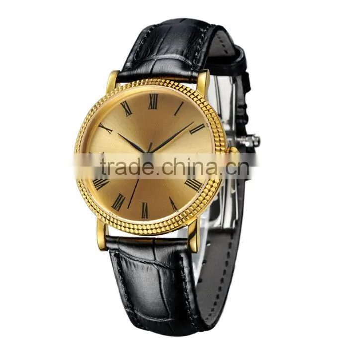 2015 Hot Selling genuine Leather Watch for men