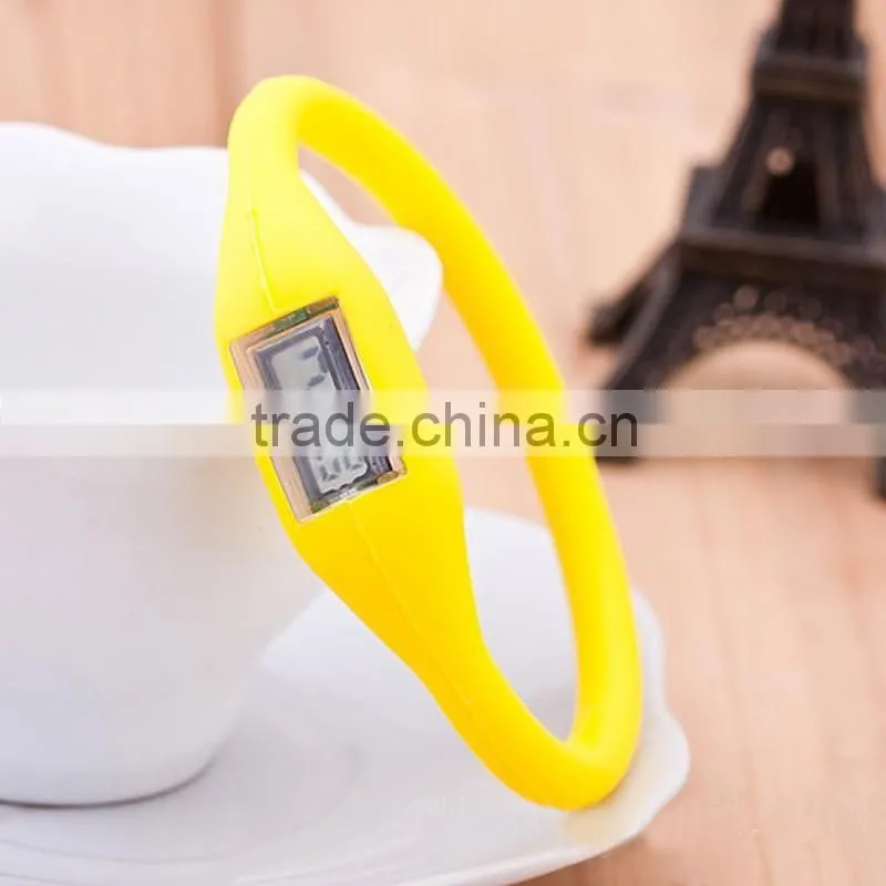 Fashion NEW Anion Sports Wrist Bracelet Watch Watches Men Women Digital Silicon Silicone LED Watch Insect Repellent