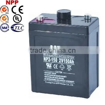 2v150ah SLA Replacement lead acid Battery for sunlight