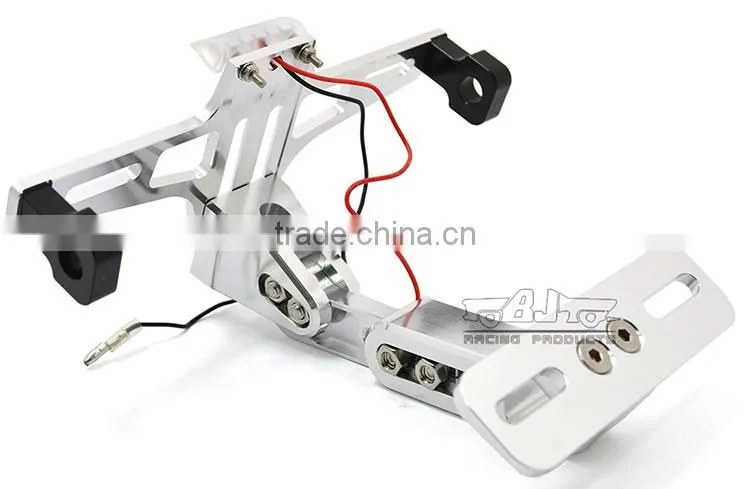 BJ-LPL-039 Performance Aluminum Universal Motorcycle License Plate Frame Bracket with LED