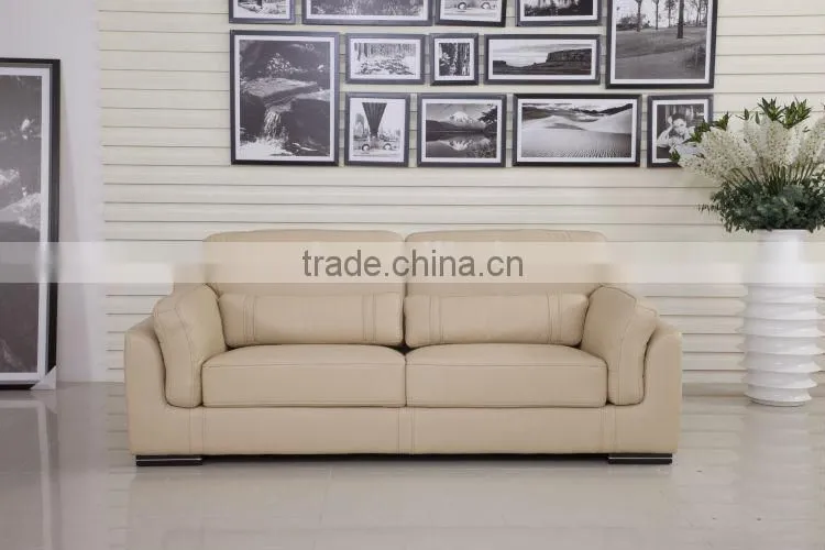 modern Italian leather double sided sofa image