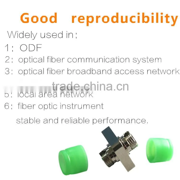 FTTH High quality low loss APC FC single mode optical fiber adapter