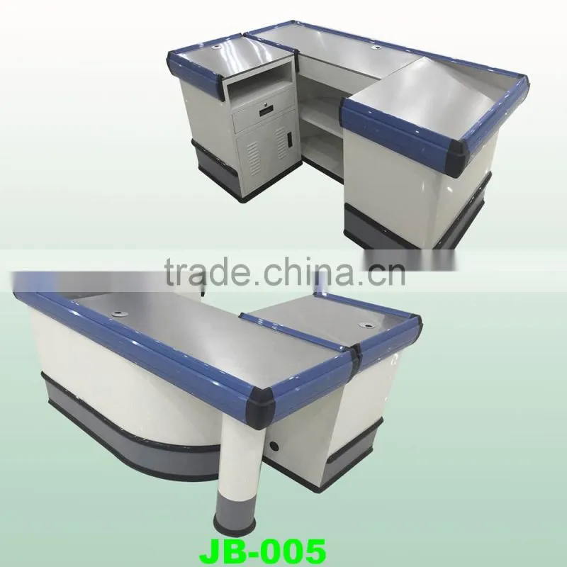 stainless steel retail checkout counter