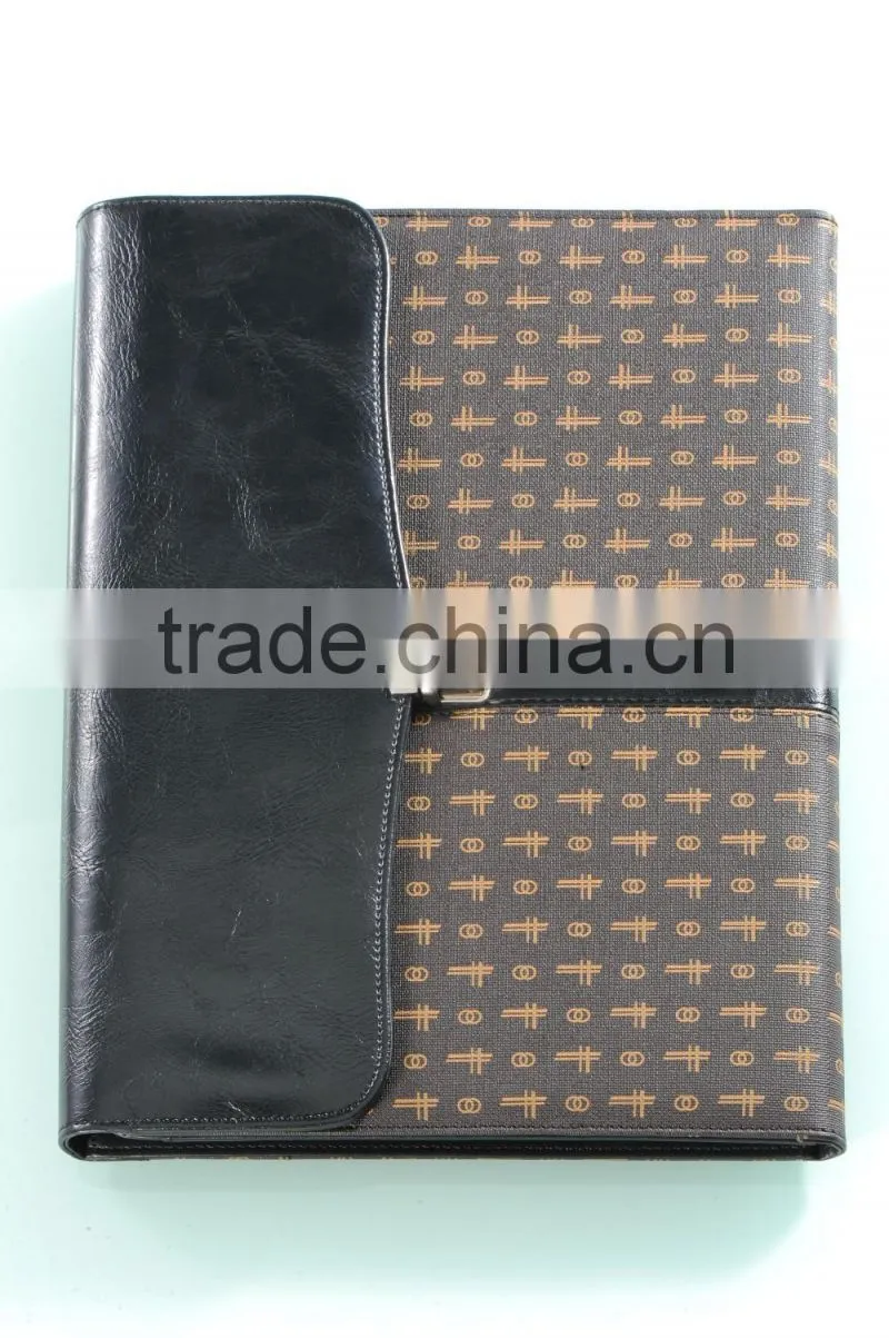 Durable pu leather A4 size file folder