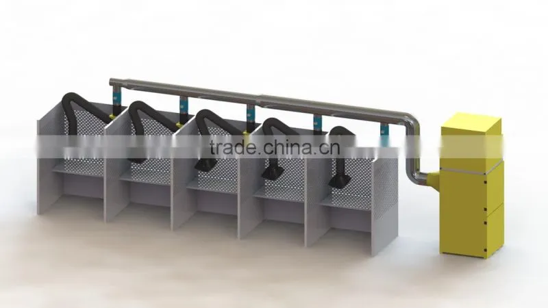Centralized weiding smoke purifier