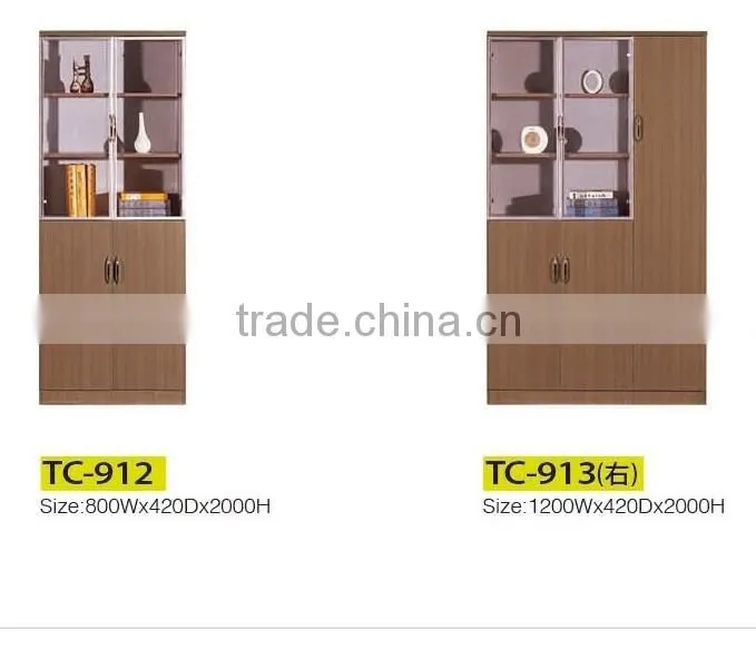 Three doors wood filing cabinet