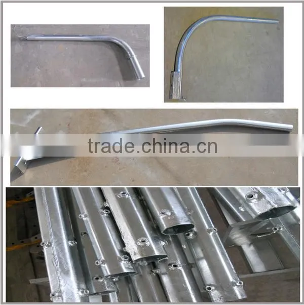 Street steel light poles
