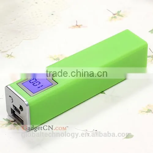 OBOE Promotion Gift Power Bank 2600 mah with LCD Indicator