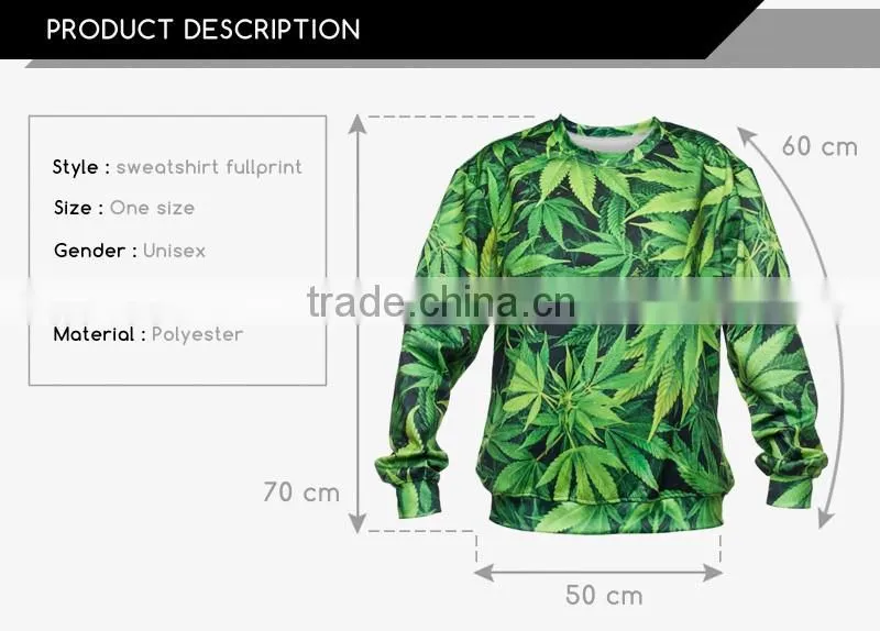 New design round neck pullover, custom 3D sublimation american sweatshirt