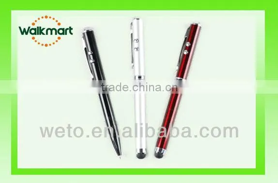 2 in 1 LED Light Laser Touch Metal Pen