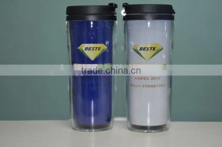 13oz Custom logo plastic color changing magic travel mug