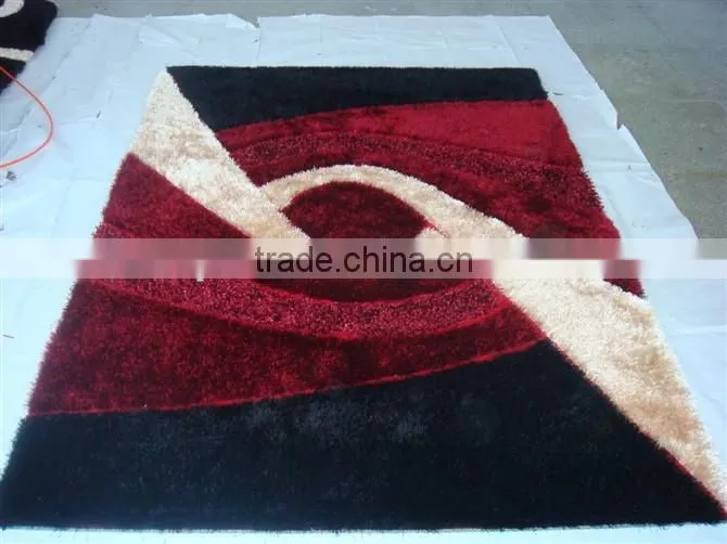 Factory directly sale South Korea Silk Shaggy Rug Bath Mat