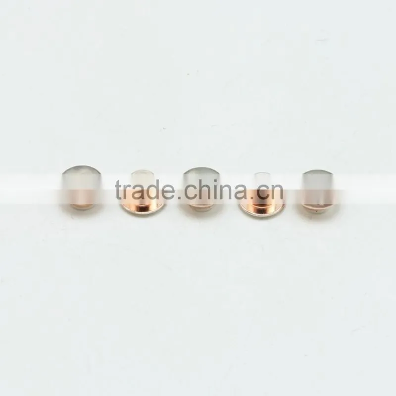 button-type contacts AgCdO/Cu used in electrical appliances