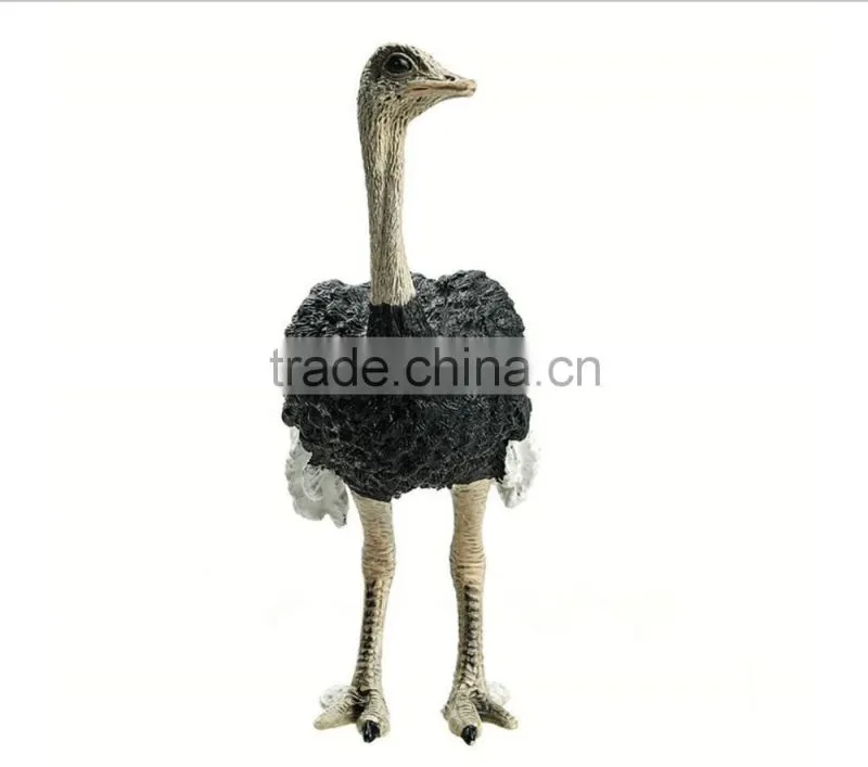 Ostrich Garden Statue animal model Toy Figure Set