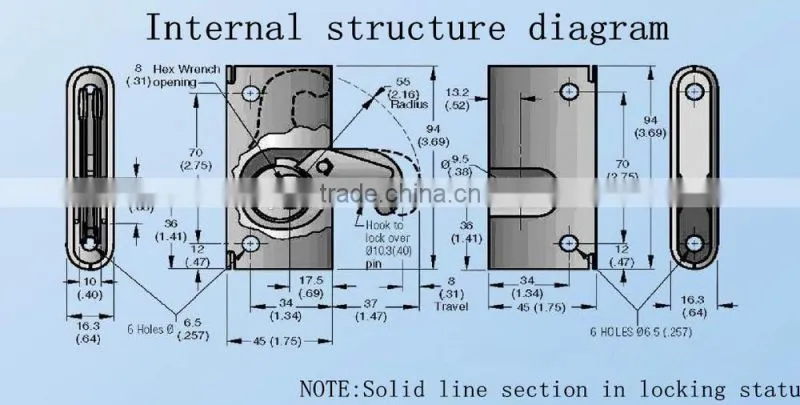Stage lock LED box lock