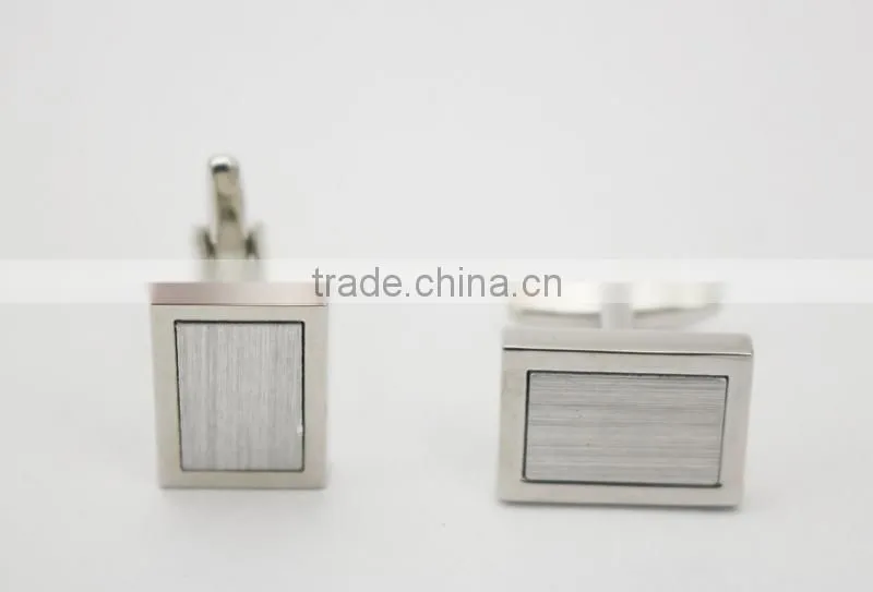 Personalized Cufflink button blanks brass rectangle cufflink blanks