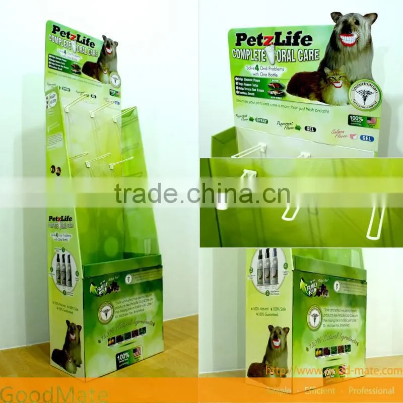 Manufacture Cardboard floor stand lcd touch screen advertising display