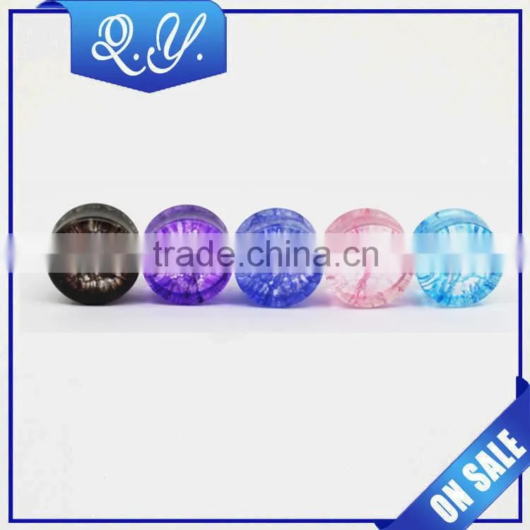 High Quality Clear Purple Stone Ear Tunnel Ear Stretcher