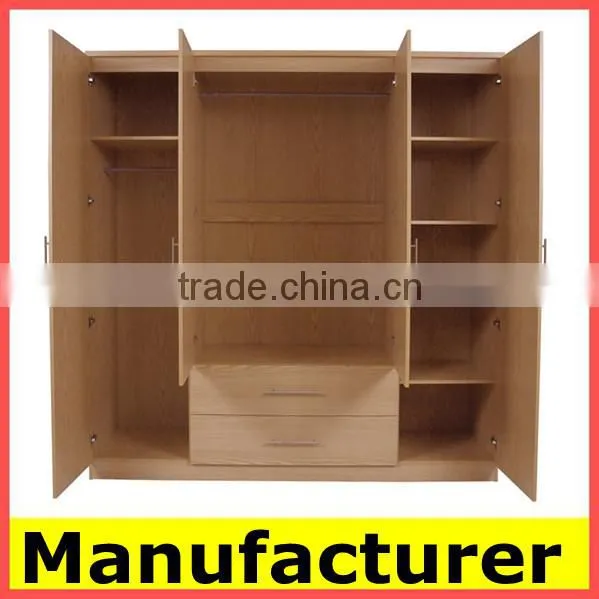 wholesale cheap modern melamine 3 door wooden wardrobe design