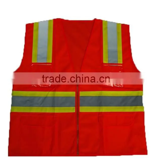 Reflective weight vest with solid pocket High Quality motorcycle protective clothing