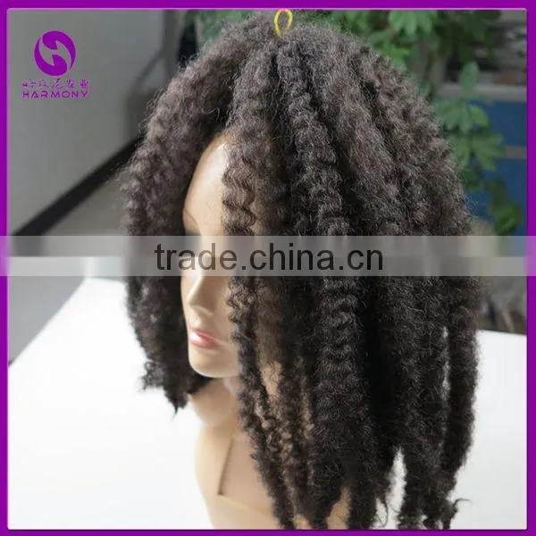 Wholesale 7Colors Optionals 20" Long Two Tone Ombre Afro Twist Kinky Curl Marley Hair Braid Extensions