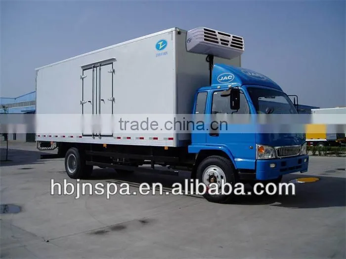 JAC 4*2 with eutectic cold plate system refrigerator box truck for sale