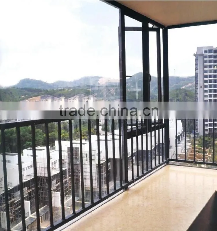 2016 top sale indoor iron/galvanized steel pipe balcony railing designs