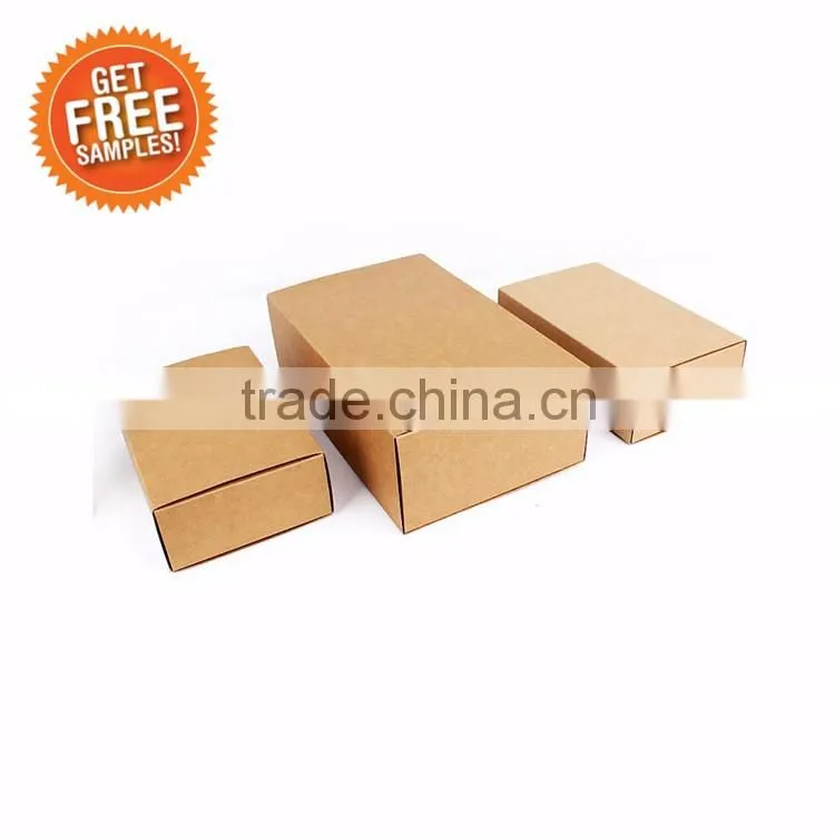 Elegant design folding kraft paper box packaging
