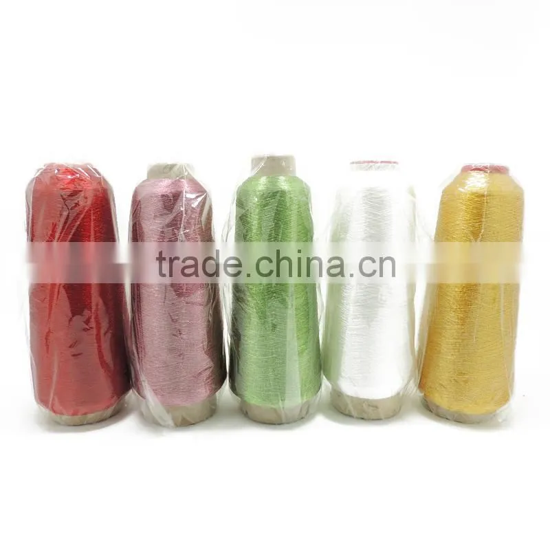 Jingxin viscose rayon embroidery thread metallic thread royal silver