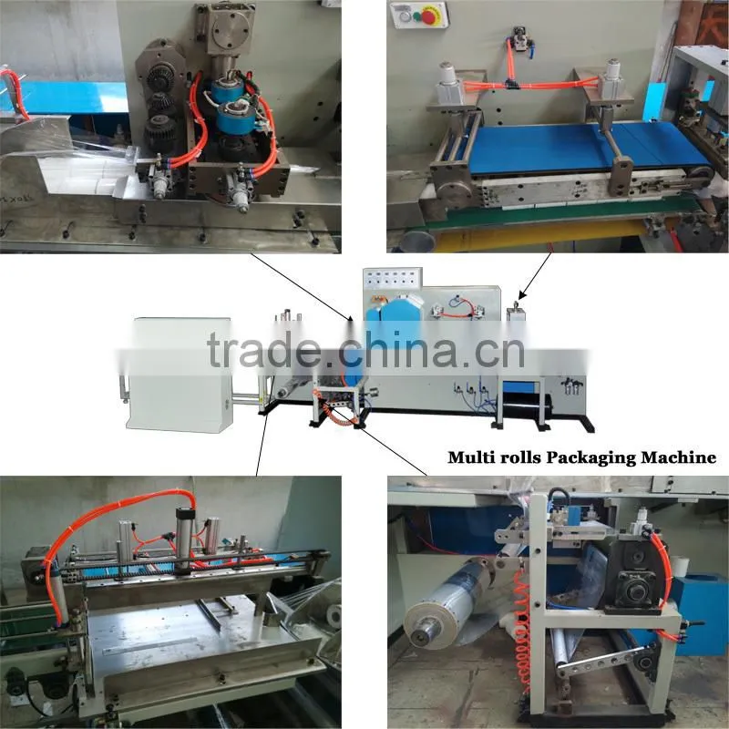 Full automatic multi pack roll toilet tissue packing machine equipment