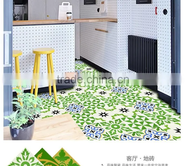200*200mm green color mexican ceramic decorative floor tile