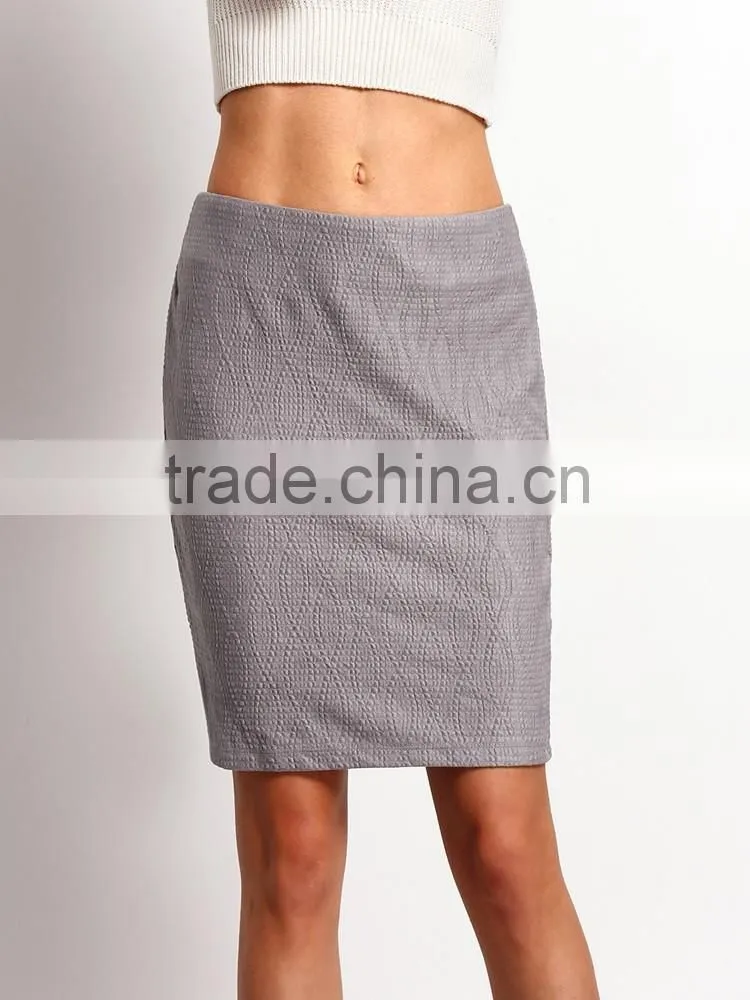 New slim fit elegant ladies office skirt suit