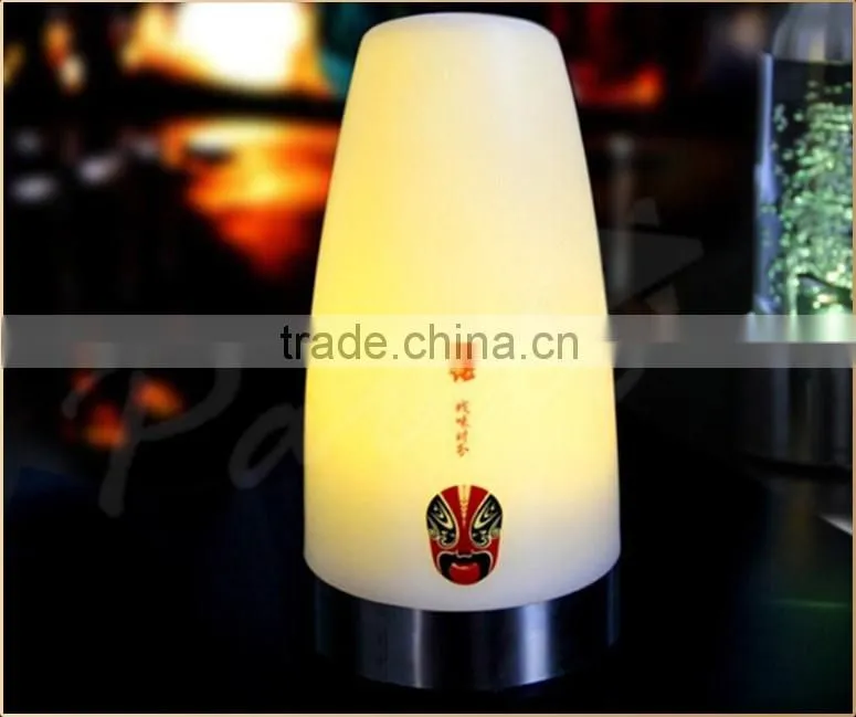 D90*H180mm LED rechargeable cordless hotel table lamp