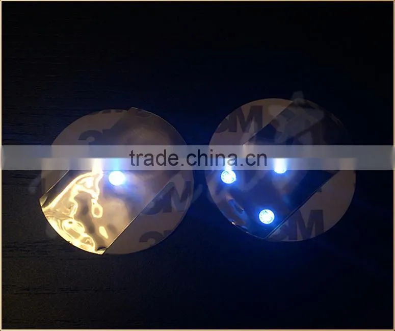3 leds flashing led bottle sticker glorifier