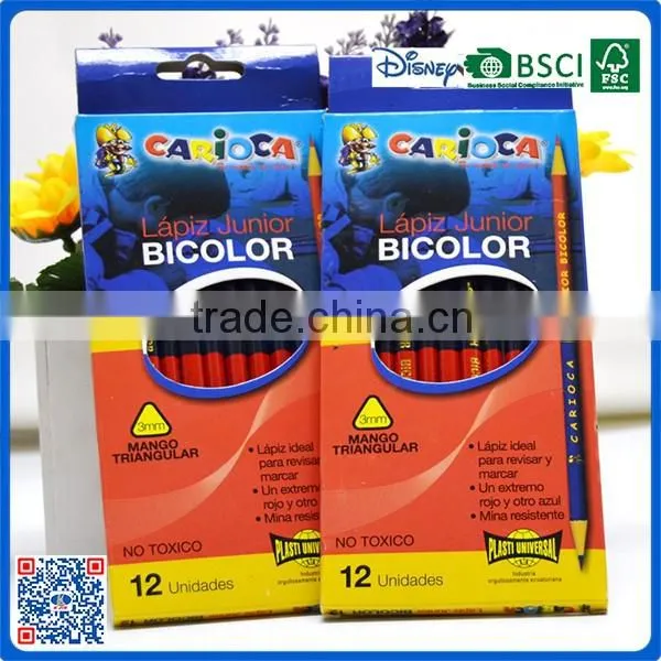 2016 Natural Wood Color Pencil in color box for school drawing