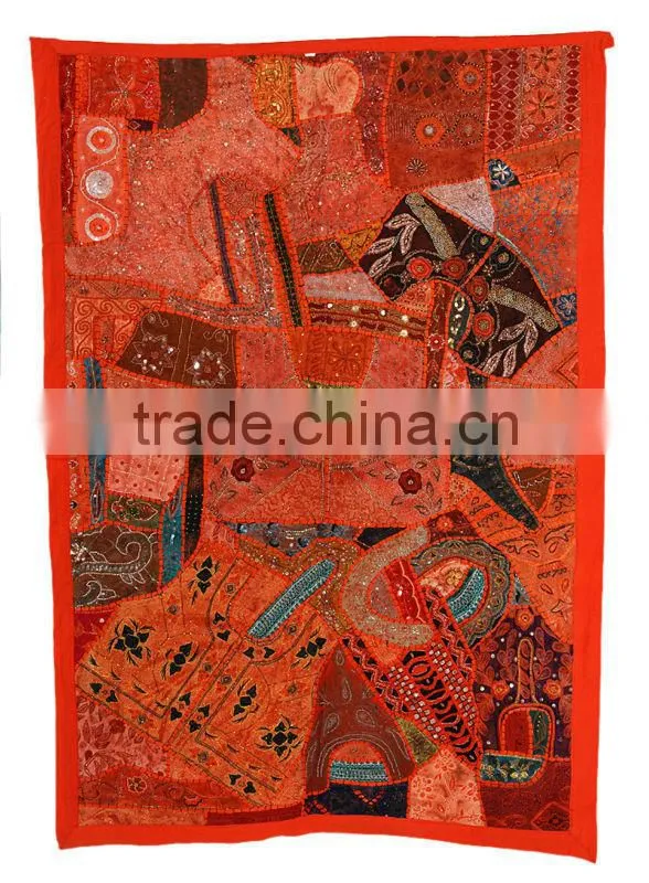 Indian Hand Embroidered Cotton Tapestries Wall Hanging tapestry / wall hanging