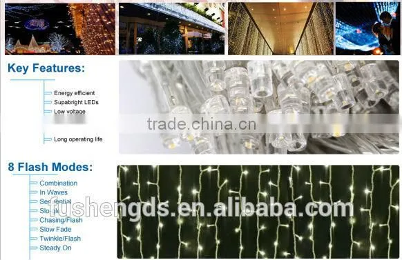 10Mx3M 1000 LED Outdoor Christmas String Fairy Wedding Curtain Light 220V/110V