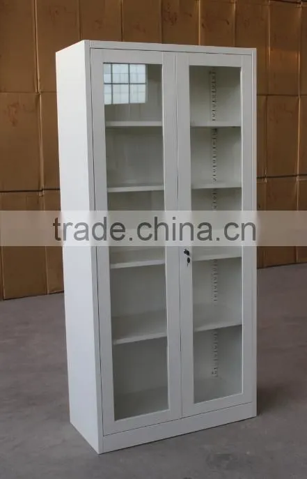 Steel glass door chemical storage cabinet / cheap storage cabinet
