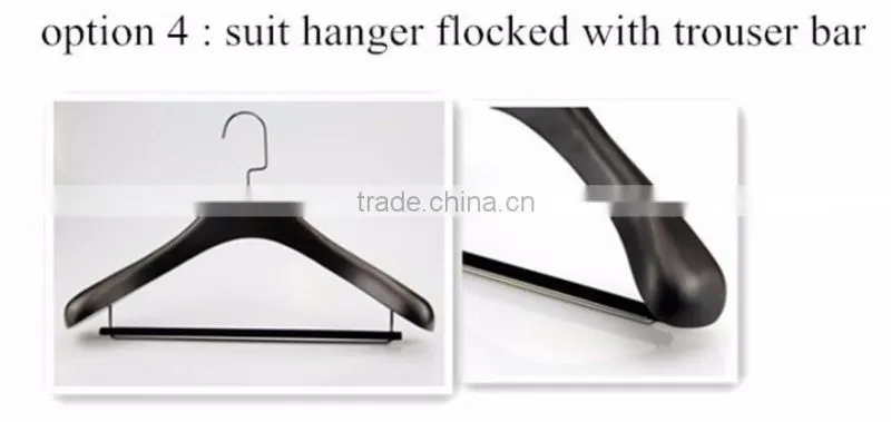 white print logo hangers for clothes fashion wood hangers white custom Printed LOGO Plywood / Laminated wooden clothes Hanger