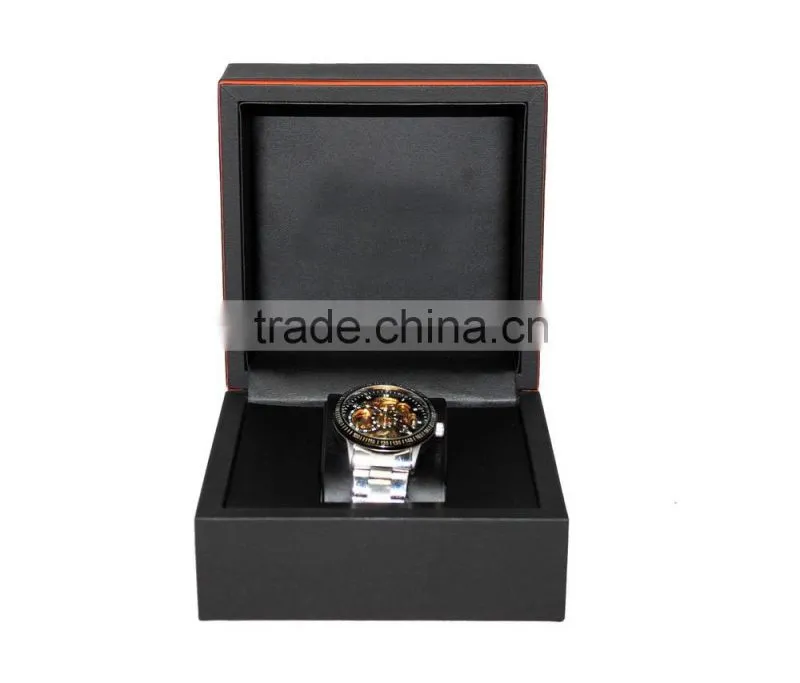Luxurious Wooden Watch box/Black paper watch box for single watch