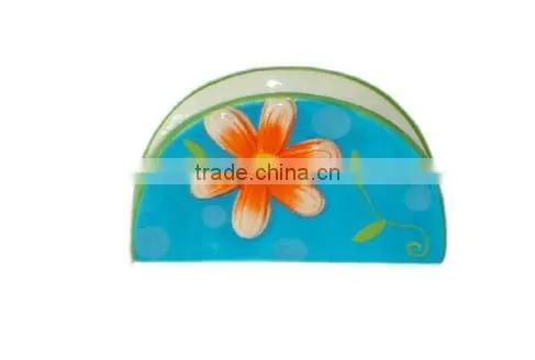 Customized ceramic napkin ring holders for sping decoration